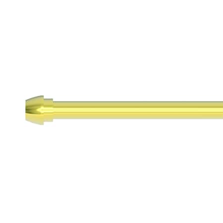 Newport Brass 3/8" X 20" Rigid Supply Tube, Bull Nose in Forever Brass (Pvd) 432-01